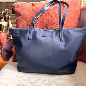 Kate Spade Hayden Top Zip Navy Tote
